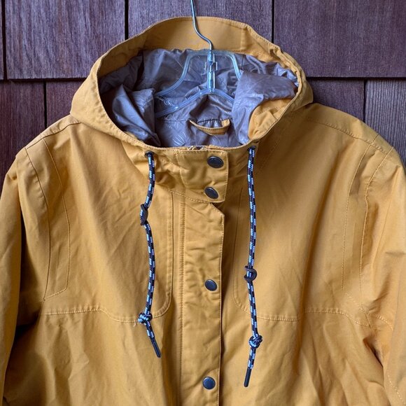 NWOT Eddie Bauer Dijon Gold Charly Waterproof Rain Jacket in Women's X-Large - Picture 2 of 16